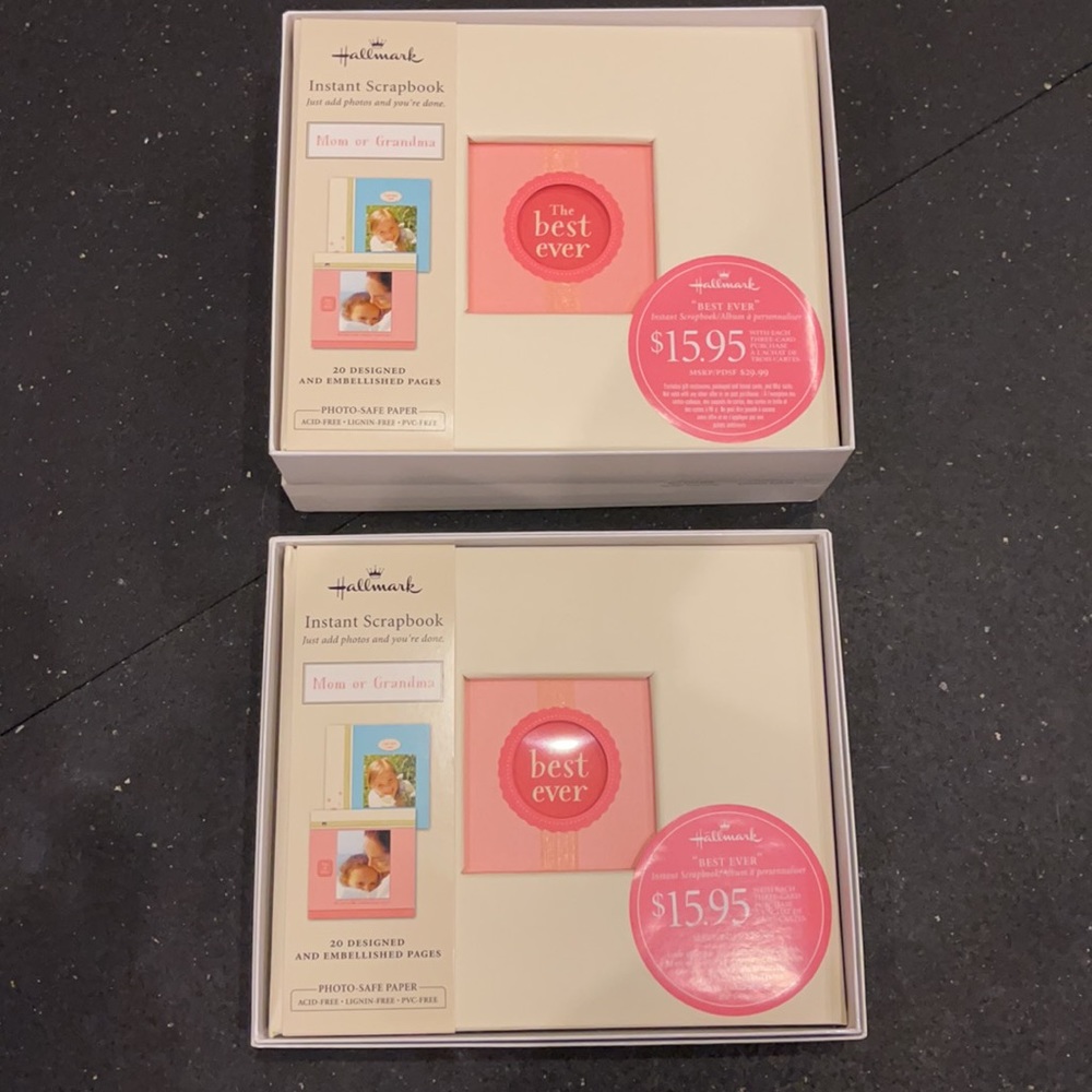 2 🚨 Hallmark “Best Mom/Grandma” Instant Scrapbook